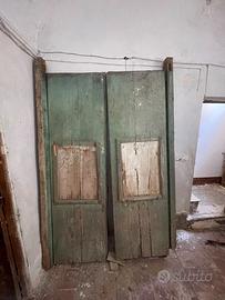Portone antico in legno massello ’800 – 2,20×1,2