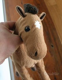 Peluche Cavallo marrone con stella