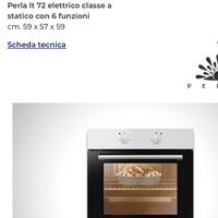 Forno statico e piano cottura 4 fuochi
