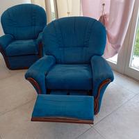 poltrone relax  blu