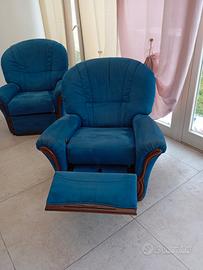 poltrone relax  blu