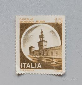 Francobollo 10 lire da collezione 