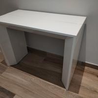 Tavolo console bianco lucido
