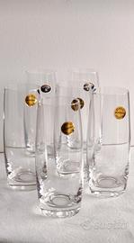 Set 6 Bicchieri Acqua/Bibita Bohemia Crystal Nuovi