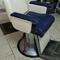 Sedia da barbiere vintage anni 50