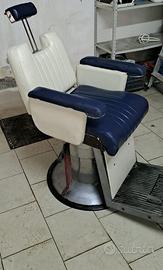 Sedia da barbiere vintage anni 50
