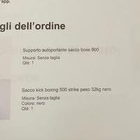 supporto e sacco boxing