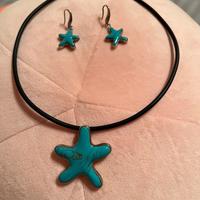 bigiotteria:  collanina e orecchini stelle turches