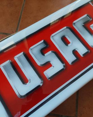 Insegna officina Usag originale, funzionante 