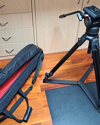 Cavalletto video Sachtler DV 6 SB con testa fluida