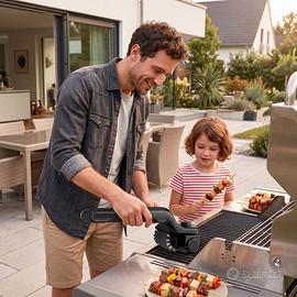 Spazzola elettrica per barbecue, nuova