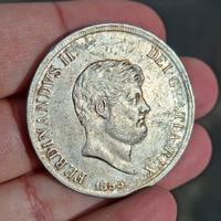 Piastra 120 grana 1855, Ferdinando II, qSPL