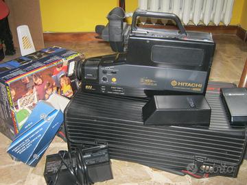 Video Camera vintage Hitachi completa funzionante
