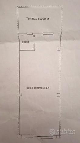 Locale commerciale di 60mq via S.Paolo della Croce
