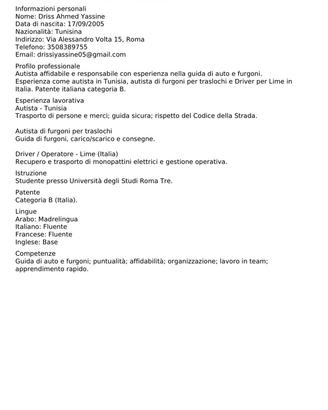Autista patente b