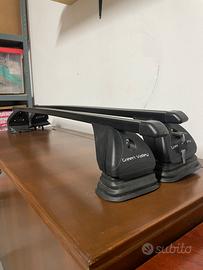 Due barre da tetto portapacchi Green Valley