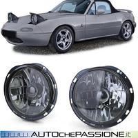 Coppia fanali anteriori neri per Mazda MX5 NA 90-9