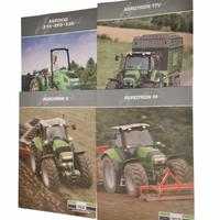 lotto 4 riviste depliant trattori duetz fhar