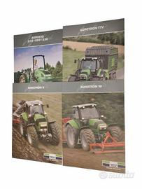 lotto 4 riviste depliant trattori duetz fhar