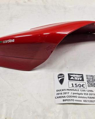 CARENA CODINO SINISTRO FIANCHETTO BIPOSTO ROSSO PE