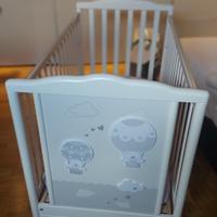 Lettino Pali Bonnie con materasso e set letto