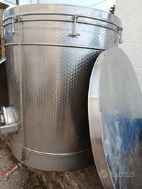 BOTTE INOX 1000 LT CONTENITORE per VINO