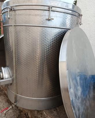 BOTTE INOX 1000 LT CONTENITORE per VINO