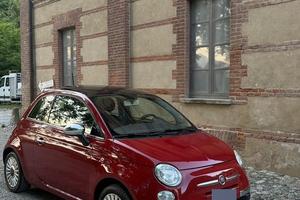 Fiat 500 1.2 GPL rossa con tettuccio apribile