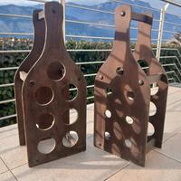 Portabottiglie artigianali in  legno