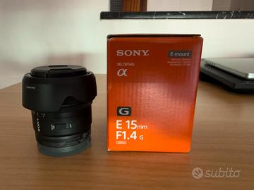 Obiettivo fotografico Sony SEL15F14G 15mm F1.4