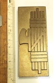 Matrice Fascio Littorio in ottone massiccio