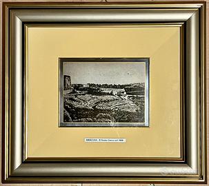 Quadro con serigrafia in argento