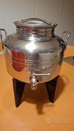 Bidoncino olio acciaio inox 18/10marca Sansone 