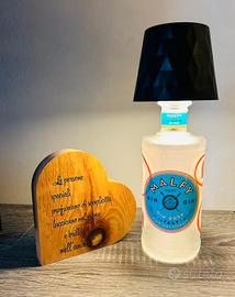 Lampada artigianale da bottiglia Gin Malfy Rosa  