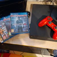 sony ps4 slim hd ssd 1TB  uncharted 4 gran turismo