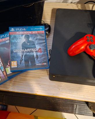 sony ps4 slim hd ssd 1TB  uncharted 4 gran turismo