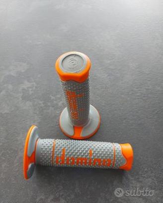 MANOPOLE MOTO SCOOTER DOMINO ARANCIONE GRIGIO