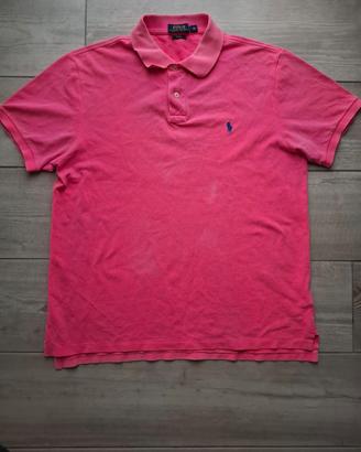 Polo Ralph Lauren Uomo Taglia XL Slim Fit Rosa