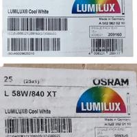 Neon Osram Lumilux XT 56w e 36w Bianco freddo