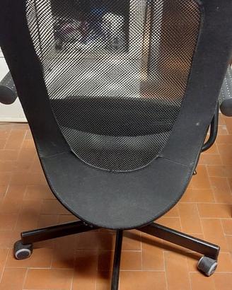 Sedia ergonomica da ufficio nera