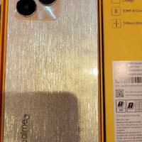 Realme C53 colore oro e cover