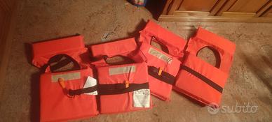 4 giubotti salvagente da mare 100N