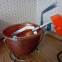 Paiolo rame mescolatore elettrico
