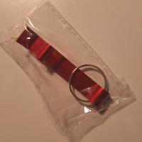 Braccialetto/portachiavi rosso NUOVO