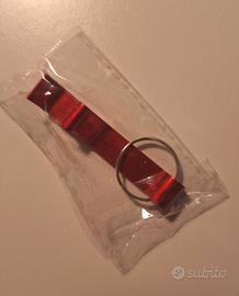 Braccialetto/portachiavi rosso NUOVO