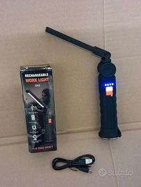 Luce led da  lavoro ricaricabile con usb