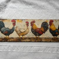 Targa decorativa in legno