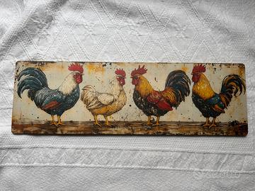 Targa decorativa in legno