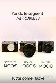 Mirrorless Sony & Fujifilm