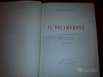 "Il decamerone" di Giovanni Boccaccio